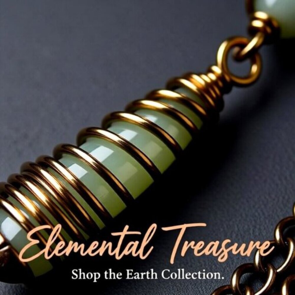 Earth Mother Sage Agate Pendant • Woodland Herbal Green Caged Teardrop Necklace - Picture 6 of 14